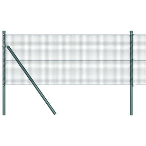 Grüner Zaunpfosten 50x0,4m Stahl PVC