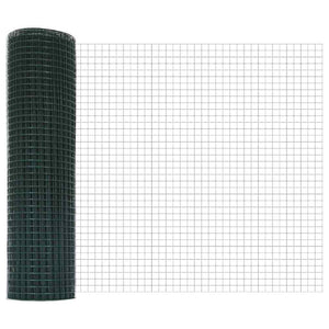 Grüner Zaunpfosten 50x0,4m Stahl PVC