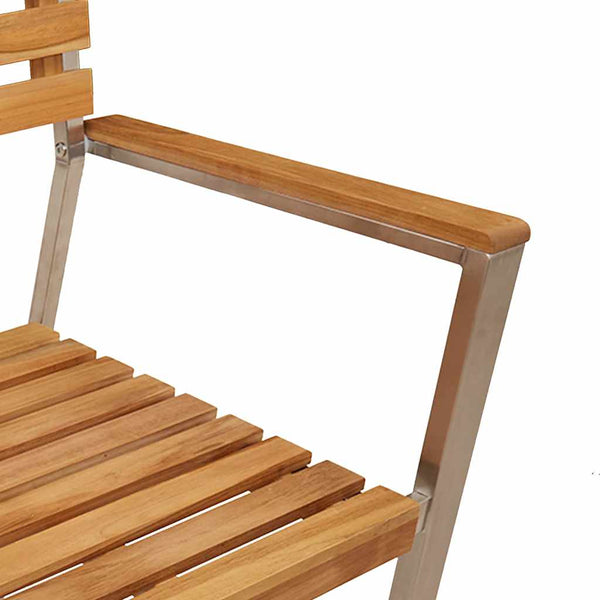 Teak Gartenstühle 2er Set, geölt