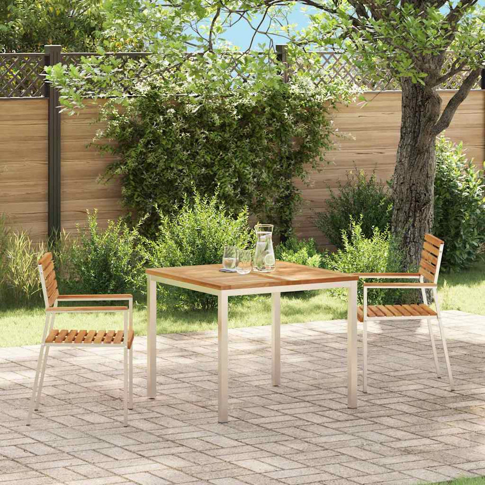 Teak Gartenstühle 2er Set, geölt