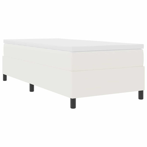 vidaXL Platform Bed Frame Cream 80 x 200 cm Corduroy Fabric