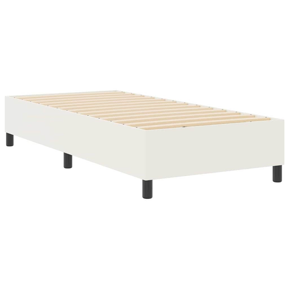vidaXL Platform Bed Frame Cream 80 x 200 cm Corduroy Fabric