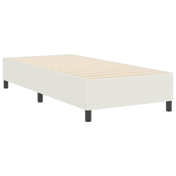 vidaXL Platform Bed Frame Cream 80 x 200 cm Corduroy Fabric