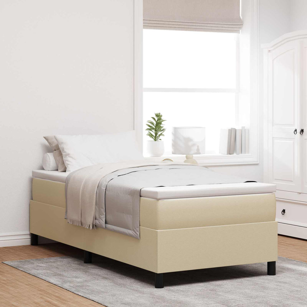 vidaXL Platform Bed Frame Grey-Green 80 x 200 cm Corduroy