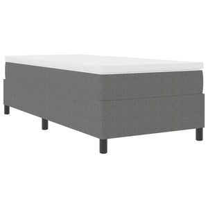 vidaXL Platform Bed Frame Light Gray 90 x 190 cm Corduroy Fabric