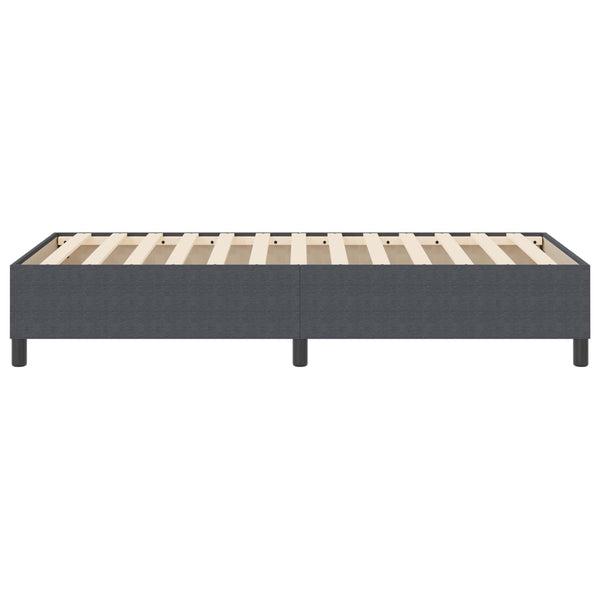 vidaXL Platform Bed Frame Dark Gray 90 x 190 cm Corduroy Fabric