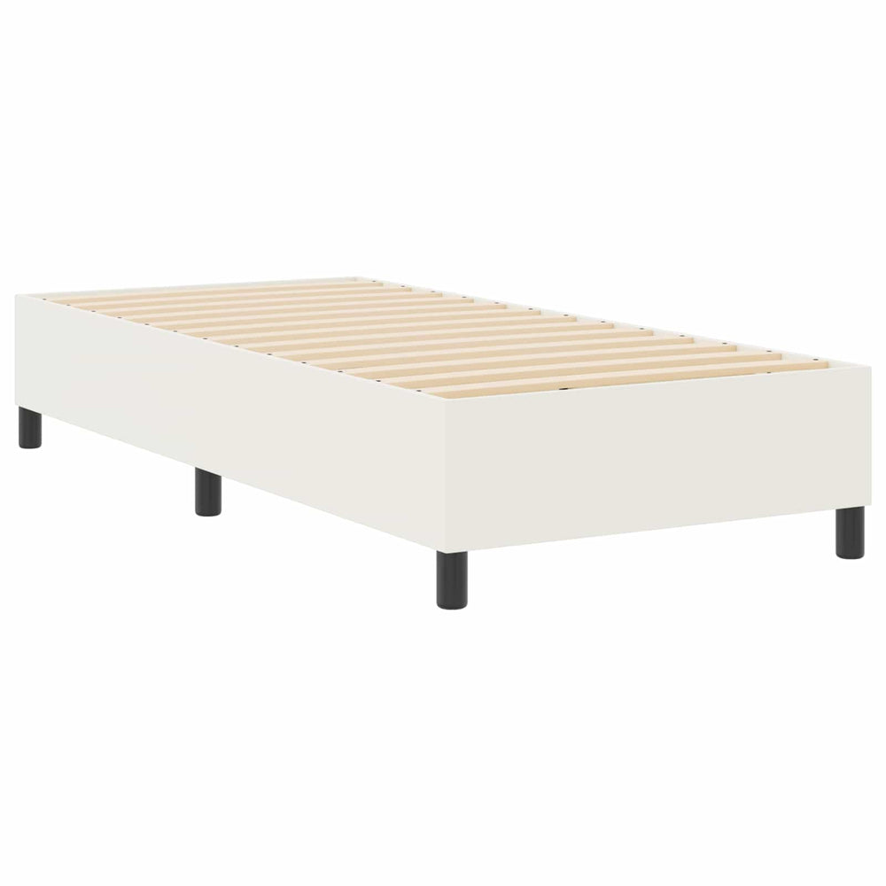 Creme Plattformbett 90x200 cm Cordstoff