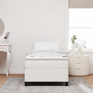 Plattformbettgestell Creme 100x200 cm Cordstoff
