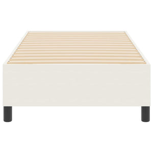 Plattformbettgestell Creme 100x200 cm Cordstoff