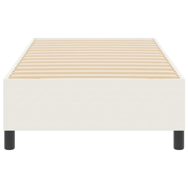 Plattformbettgestell Creme 100x200 cm Cordstoff