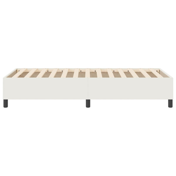 Plattformbettgestell Creme 100x200 cm Cordstoff