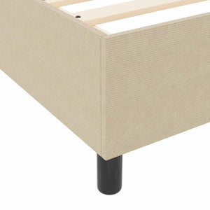 Grau-Grünes Cord Plattformbett 100x200 cm