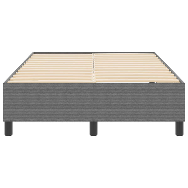 Plattformbettgestell 120x190 cm Hellgrau Cord