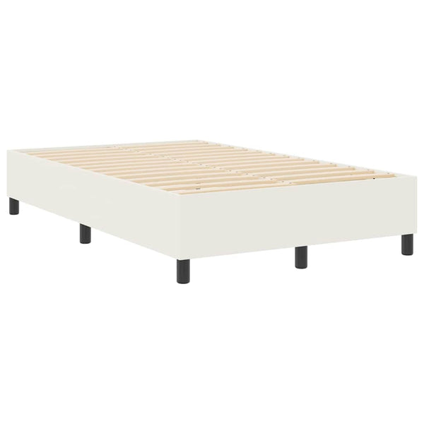 Creme Cord Plattformbett 120x190 cm
