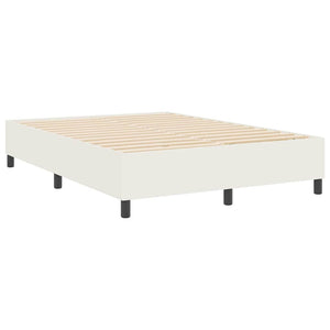 Creme Cord Plattformbett 140x190 cm