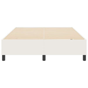 Creme Cord Plattformbett 140x190 cm