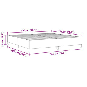 Plattformbettgestell Hellgrau 200x200 cm Cord