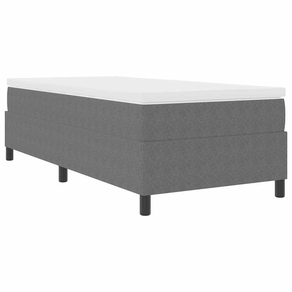 Boxspringbett 90x190 cm Hellgrau Cordstoff