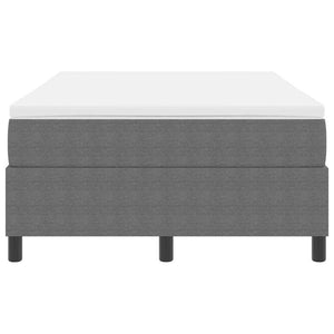 vidaXL Box Spring Bed Light Grey and White 120 x 190 cm Corduroy