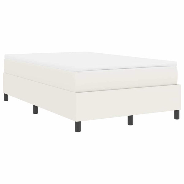 vidaXL Divan Bed Cream and White 120 x 190 cm Corduroy Fabric