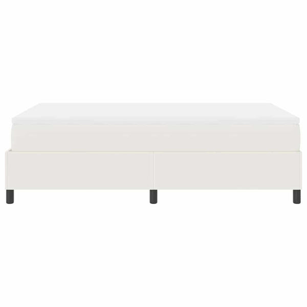 vidaXL Divan Bed Cream and White 120 x 190 cm Corduroy Fabric