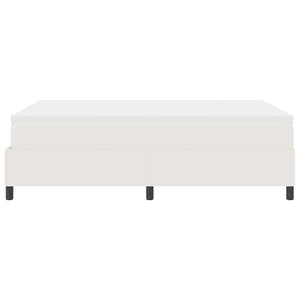 vidaXL Box Spring Bed Cream and White 140 x 190 cm Corduroy