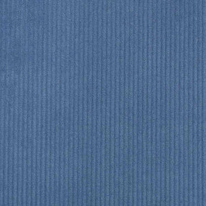 vidaXL Box Spring Bed Blue and White 140 x 200 cm Corduroy