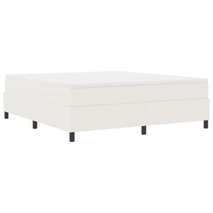 vidaXL Box Spring Bed Cream and White 180 x 200 cm Corduroy Fabric