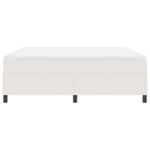 vidaXL Box Spring Bed Cream and White 180 x 200 cm Corduroy Fabric