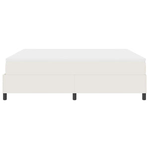 vidaXL Box Spring Bed Cream and White 180 x 200 cm Corduroy Fabric