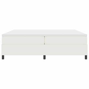 vidaXL Box Spring Bed Cream and White 200 x 200 cm Corduroy