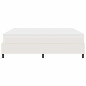 vidaXL Box Spring Bed Cream and White 200 x 200 cm Corduroy