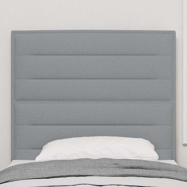 vidaXL Headboard Light Gray 80 cm Fabric