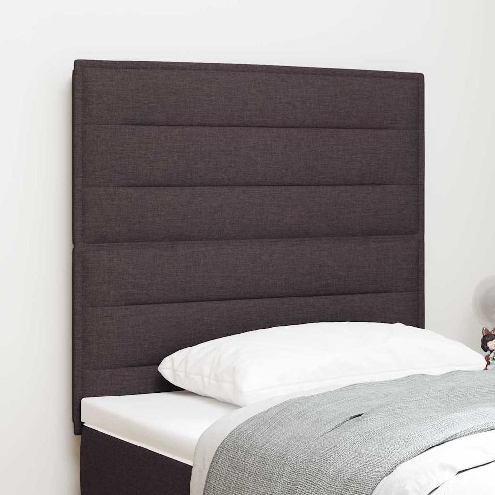 vidaXL Headboard Dark Brown 80 cm Fabric
