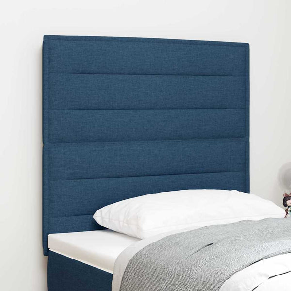 vidaXL Headboard Blue 80 cm Fabric