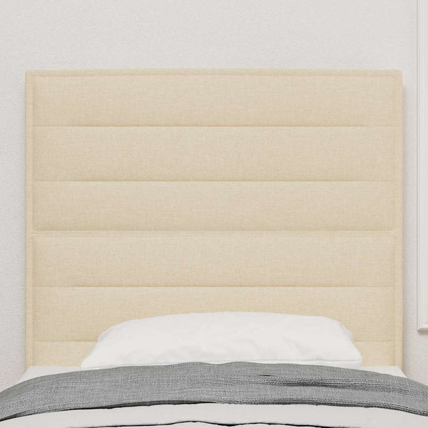 vidaXL Headboard Cream 90 cm Fabric