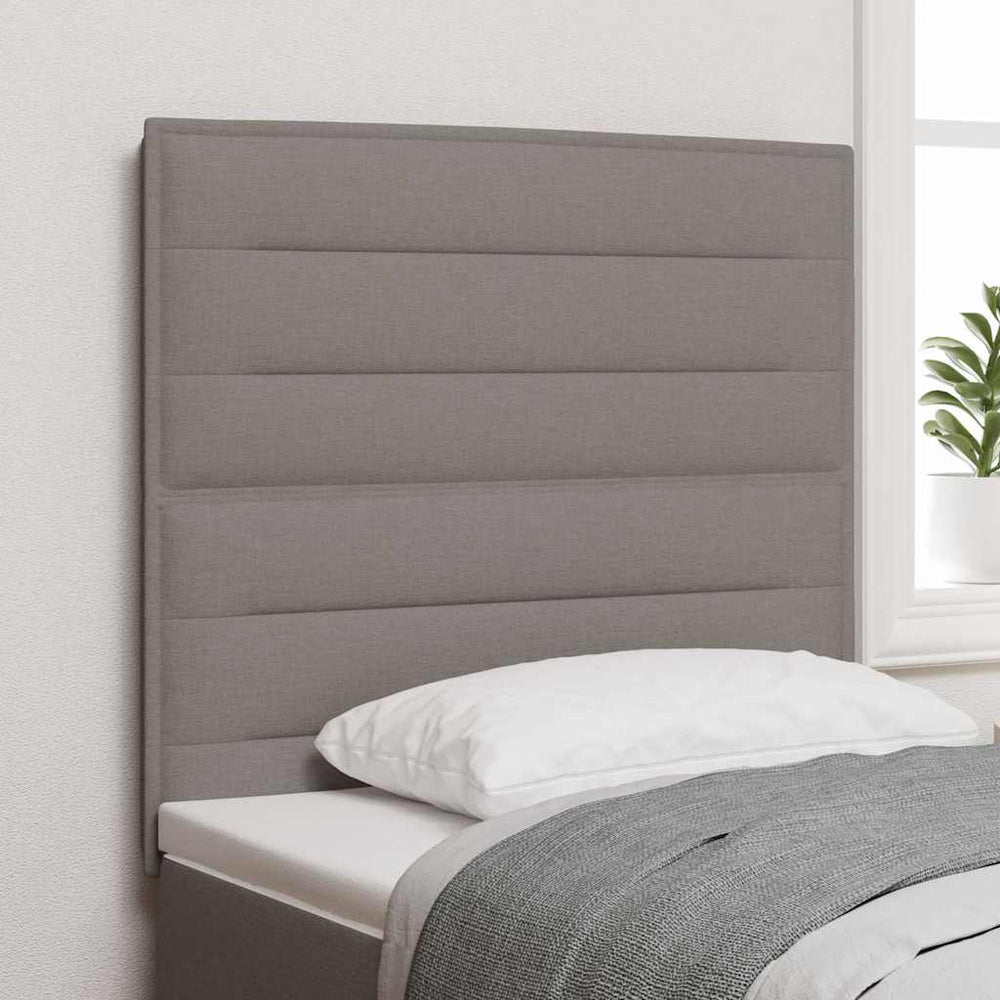 vidaXL Headboard Taupe 100 cm Fabric