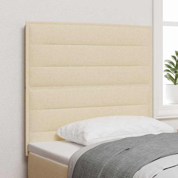 vidaXL Headboard Cream 100 cm Fabric