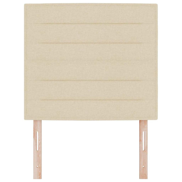 vidaXL Headboard Cream 100 cm Fabric