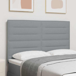 vidaXL Headboard Light Gray 144 cm Fabric