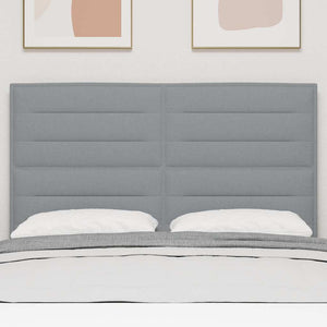 vidaXL Headboard Light Gray 144 cm Fabric