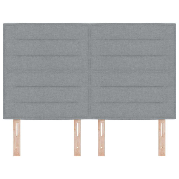 vidaXL Headboard Light Gray 144 cm Fabric