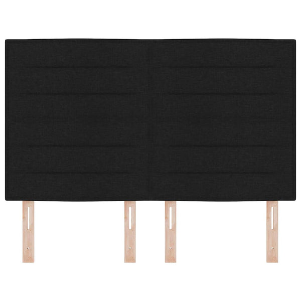 vidaXL Headboard Black 144 cm Fabric
