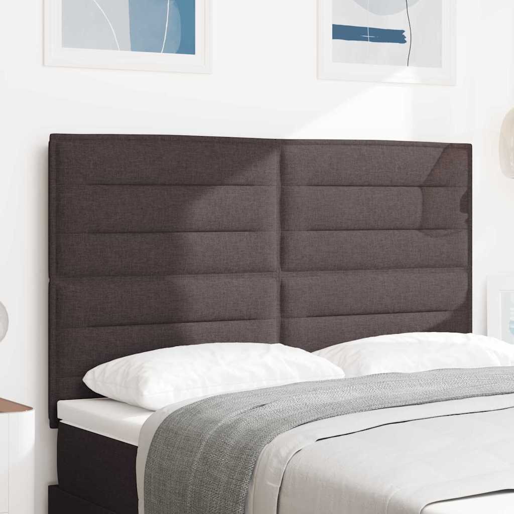vidaXL Headboard Dark Brown 144 cm Fabric