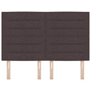 vidaXL Headboard Dark Brown 144 cm Fabric