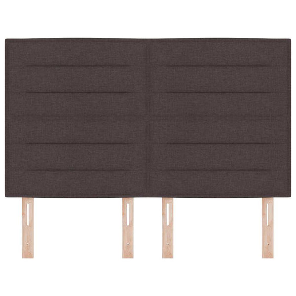 vidaXL Headboard Dark Brown 144 cm Fabric