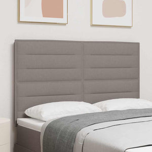 vidaXL Headboard Taupe 144 cm Fabric
