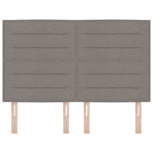 vidaXL Headboard Taupe 144 cm Fabric