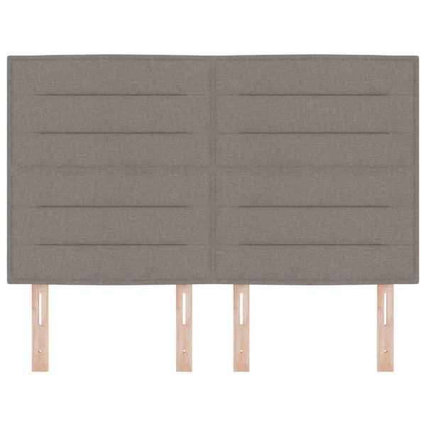 vidaXL Headboard Taupe 144 cm Fabric