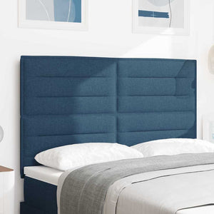 vidaXL Headboard Blue 144 cm Fabric